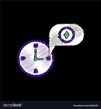 Flat shading style icon casino stuff time vector image