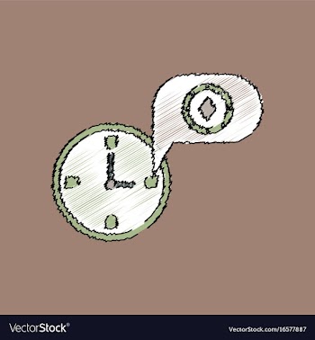 Flat shading style icon casino stuff time vector image