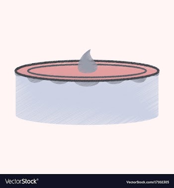 Flat shading style icon cheesecake vector image