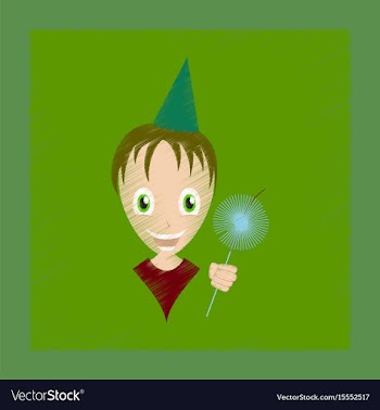 Flat shading style icon child sparkler vector image