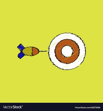 Flat shading style icon children darts silhouette vector image