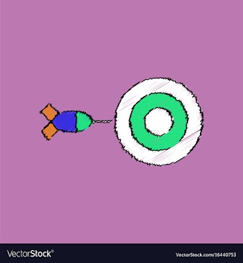 Flat shading style icon children darts silhouette vector image