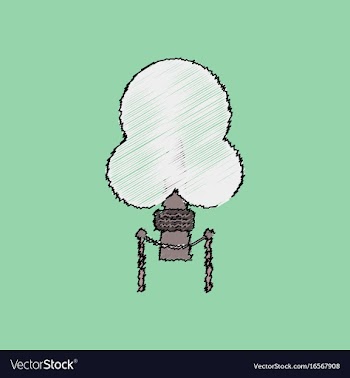 Flat shading style icon chimney-stalk vector image