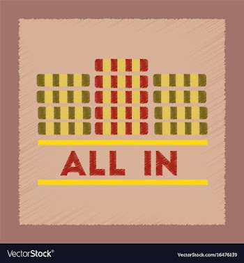 Flat shading style icon chips all in vector image