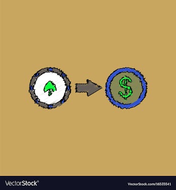Flat shading style icon chips equal money vector image