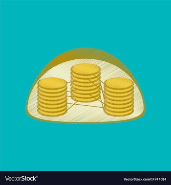 Flat shading style icon chloroplast vector image