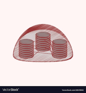 Flat shading style icon chloroplast vector image