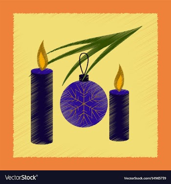 Flat shading style icon christmas balls and vector image