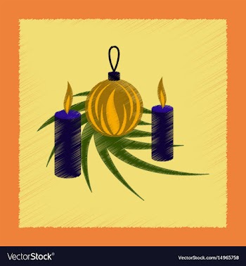 Flat shading style icon christmas balls and vector image