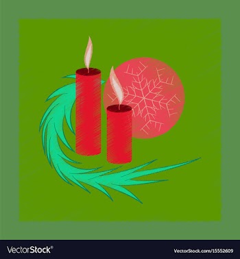Flat shading style icon christmas balls and vector image