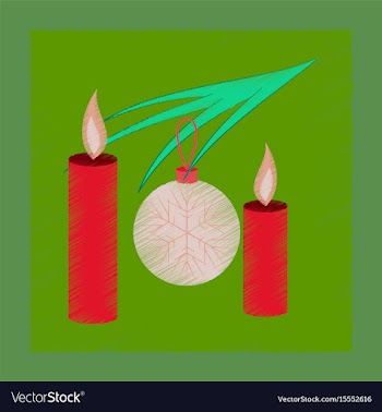 Flat shading style icon christmas balls and vector image