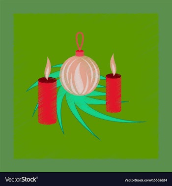 Flat shading style icon christmas balls and vector image