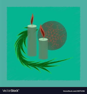 Flat shading style icon christmas balls and vector image