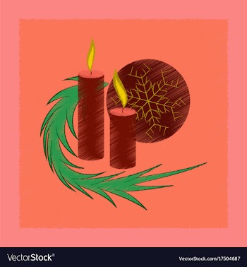 Flat shading style icon christmas balls and vector image