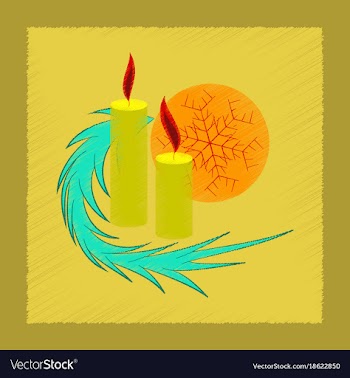 Flat shading style icon christmas balls and vector image