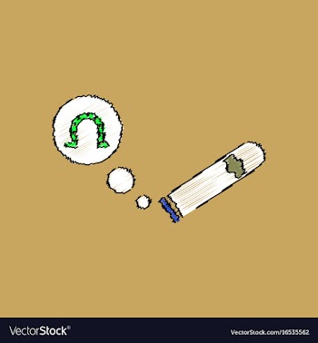 Flat shading style icon cigar and horseshoe vector image