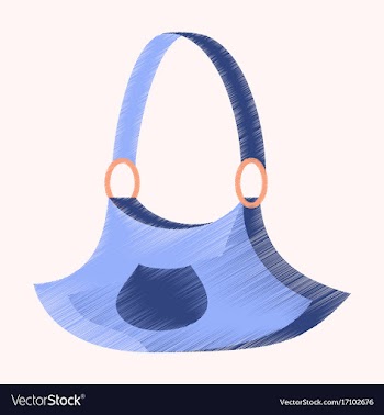 Flat shading style icon clothes handbag vector image