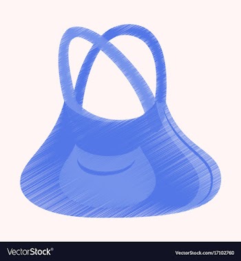 Flat shading style icon clothes handbag vector image