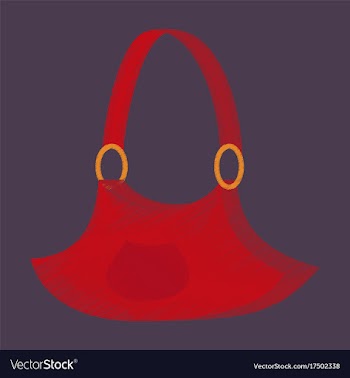 Flat shading style icon clothes handbag vector image