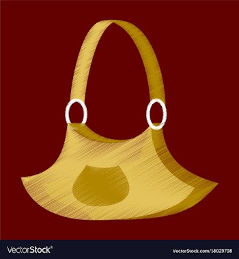 Flat shading style icon clothes handbag vector image