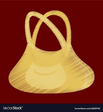 Flat shading style icon clothes handbag vector image