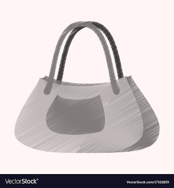 Flat shading style icon clothes ladies handbag vector image