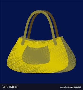 Flat shading style icon clothes ladies handbag vector image