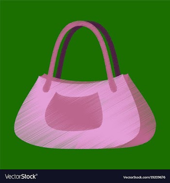 Flat shading style icon clothes ladies handbag vector image