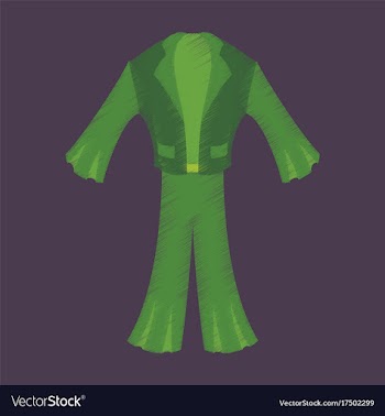Flat shading style icon clothes mens suit vector image