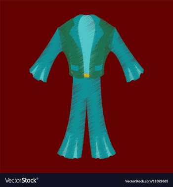 Flat shading style icon clothes mens suit vector image