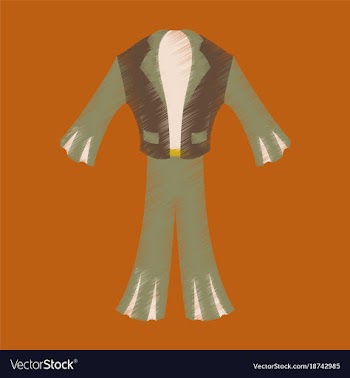 Flat shading style icon clothes mens suit vector image