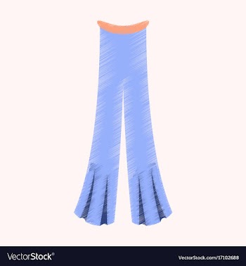 Flat shading style icon clothes pants vector image