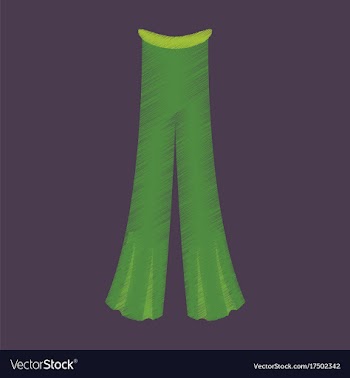 Flat shading style icon clothes pants vector image