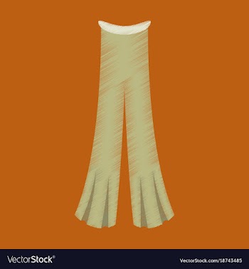 Flat shading style icon clothes pants vector image