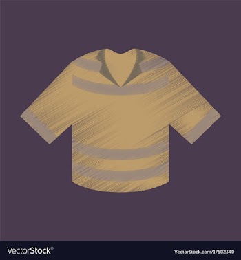 Flat shading style icon clothes t-shirt vector image