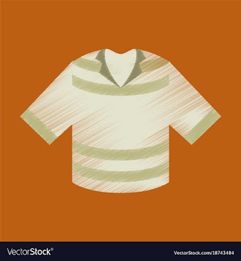 Flat shading style icon clothes t-shirt vector image