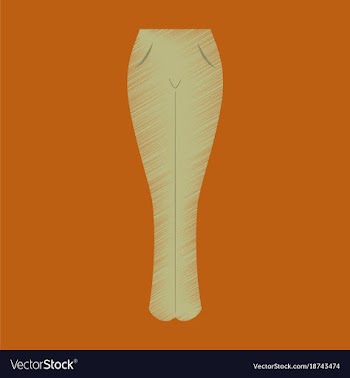 Flat shading style icon clothes women jeans vector image