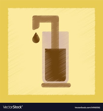 Flat shading style icon coffee maker vector image