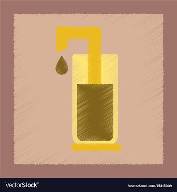 Flat shading style icon coffee maker vector image