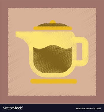 Flat shading style icon coffee maker vector image