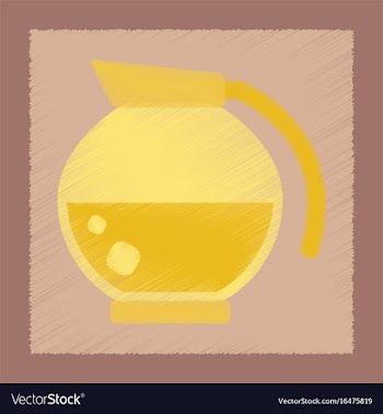 Flat shading style icon coffee maker vector image