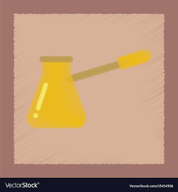 Flat shading style icon coffee turk vector image