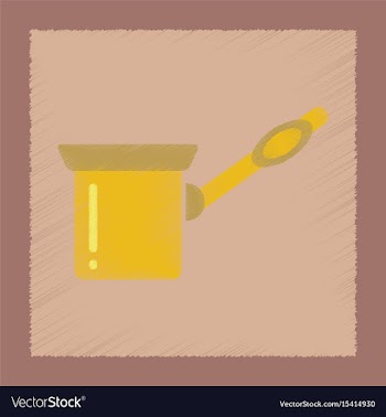 Flat shading style icon coffee turk vector image