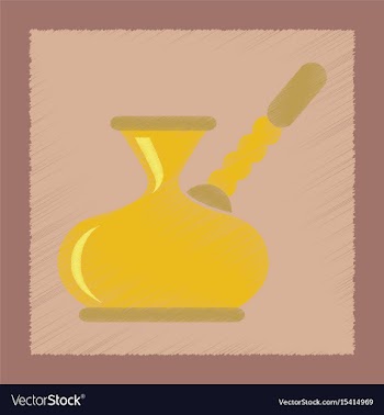 Flat shading style icon coffee turk vector image