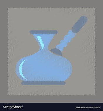 Flat shading style icon coffee Turk vector image