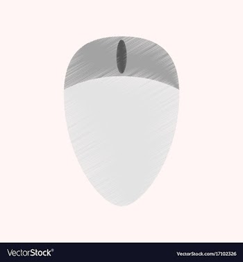 Flat shading style icon computer mouse vector image