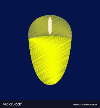 Flat shading style icon computer mouse vector image