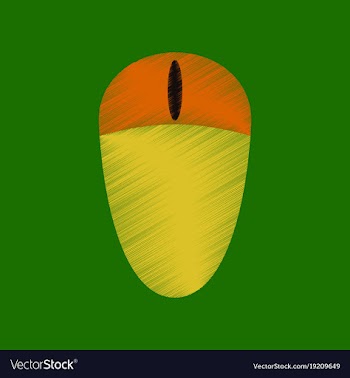 Flat shading style icon computer mouse vector image