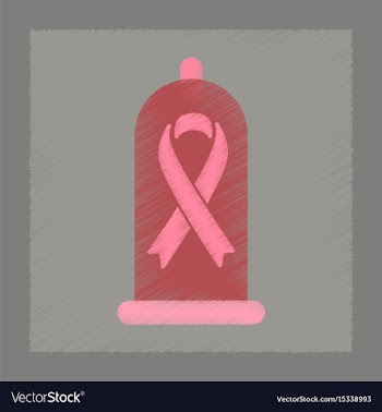 Flat shading style icon condom contraceptive vector image