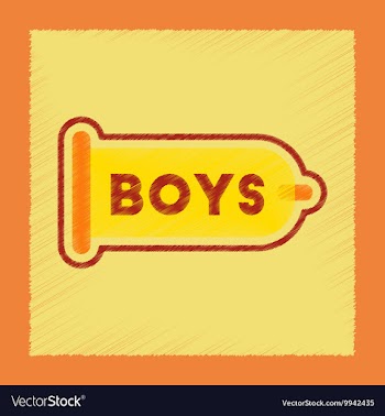 Flat shading style icon condom contraceptive vector image